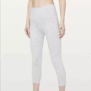 LULULEMON Wunder Under Hi-Rise Wee Are From Space Ice Grey Alpine White 6